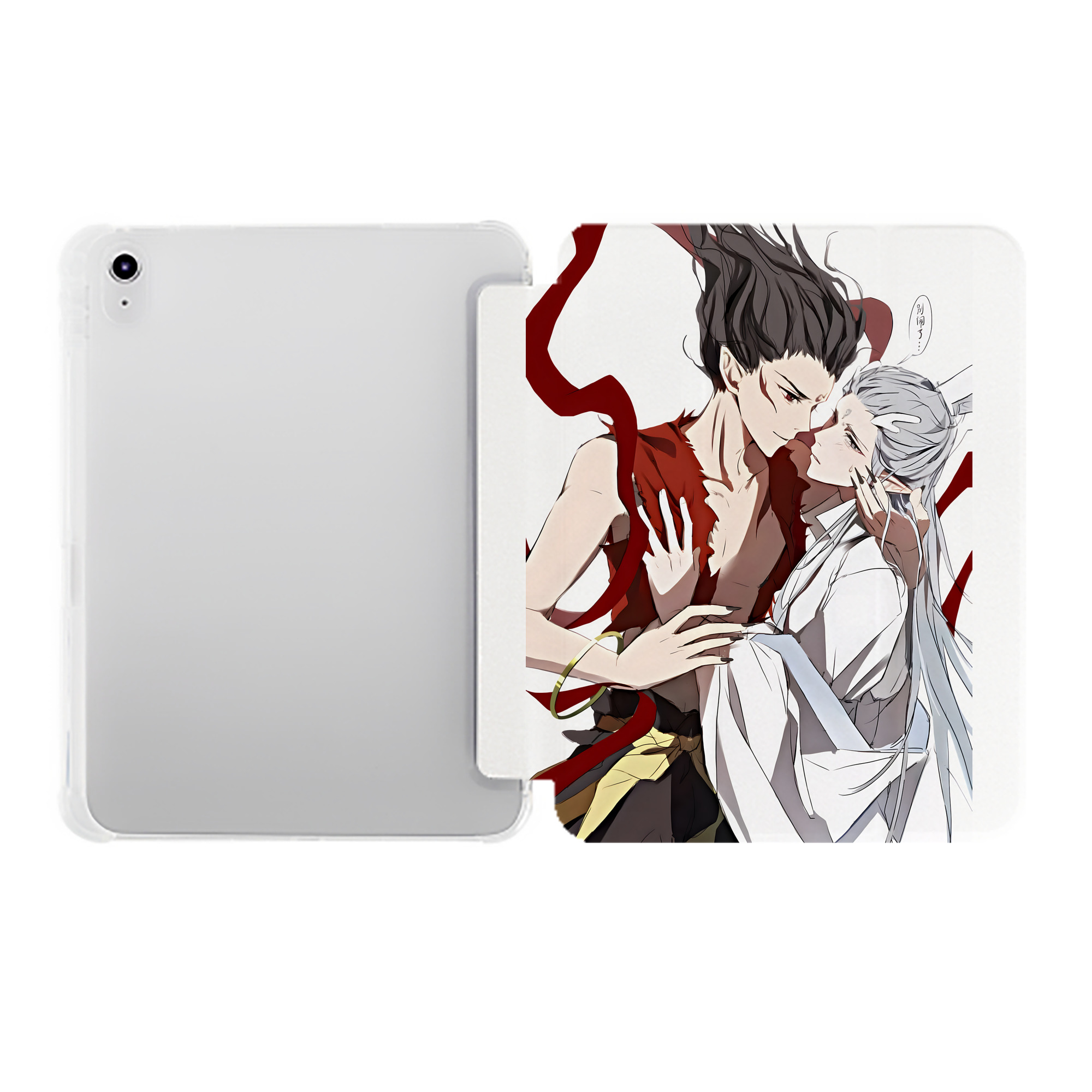 （画像用） Ne Zha 2 ナタ 魔童の大暴れ IPad ケース ペン収納付き 三つ折りスタンド PUレザー×シリコン 対応機種9.5/10.5/10.9インチ
